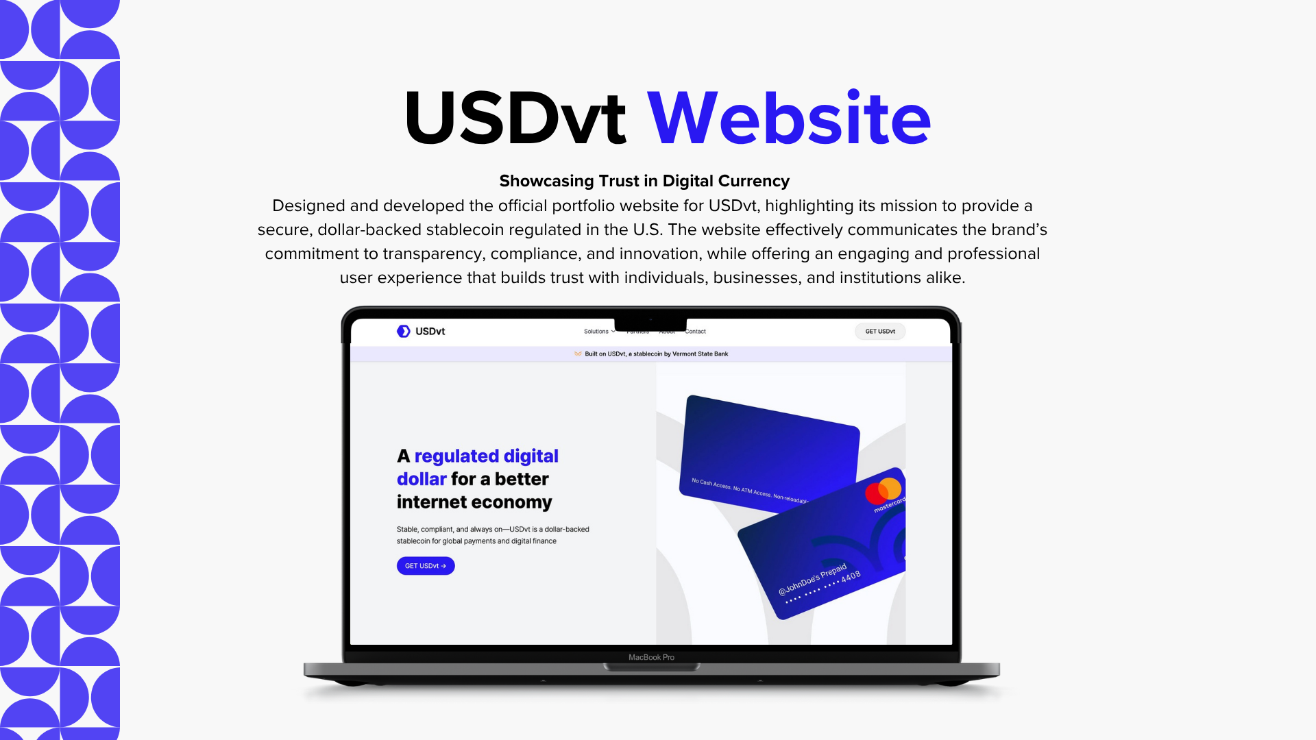 USDvt Website portfolio deck cover
