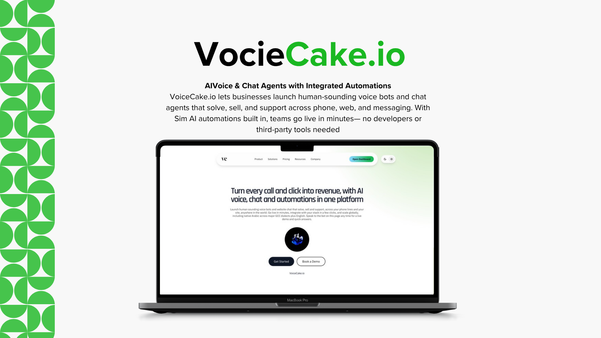 AI Voice & Chat Automation Platform portfolio deck cover